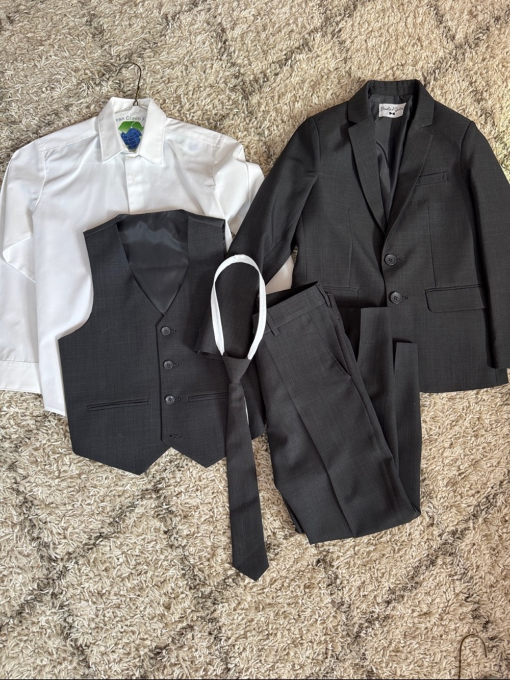 Jewels & Gents Sanford Charcoal Five Piece Suit